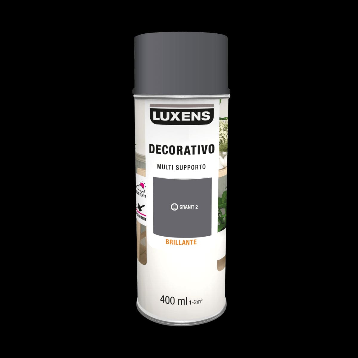 Bricocenter SPRAY GRANITO 2 BRILLANTE SOLVENT 400 ML LUXENS