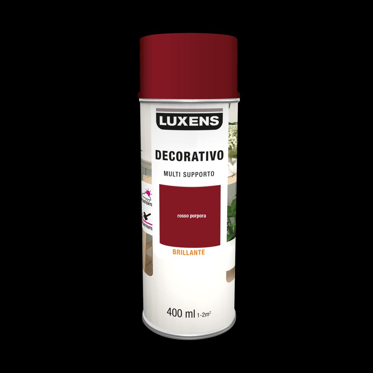 Bricocenter SPRAY BRILLIANT PURPLE RED SOLVENT 400 ML LUXENS