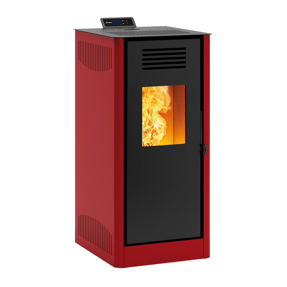 MIRANO PELLET STOVE 8 KW WI-FI STEEL COLOUR RED