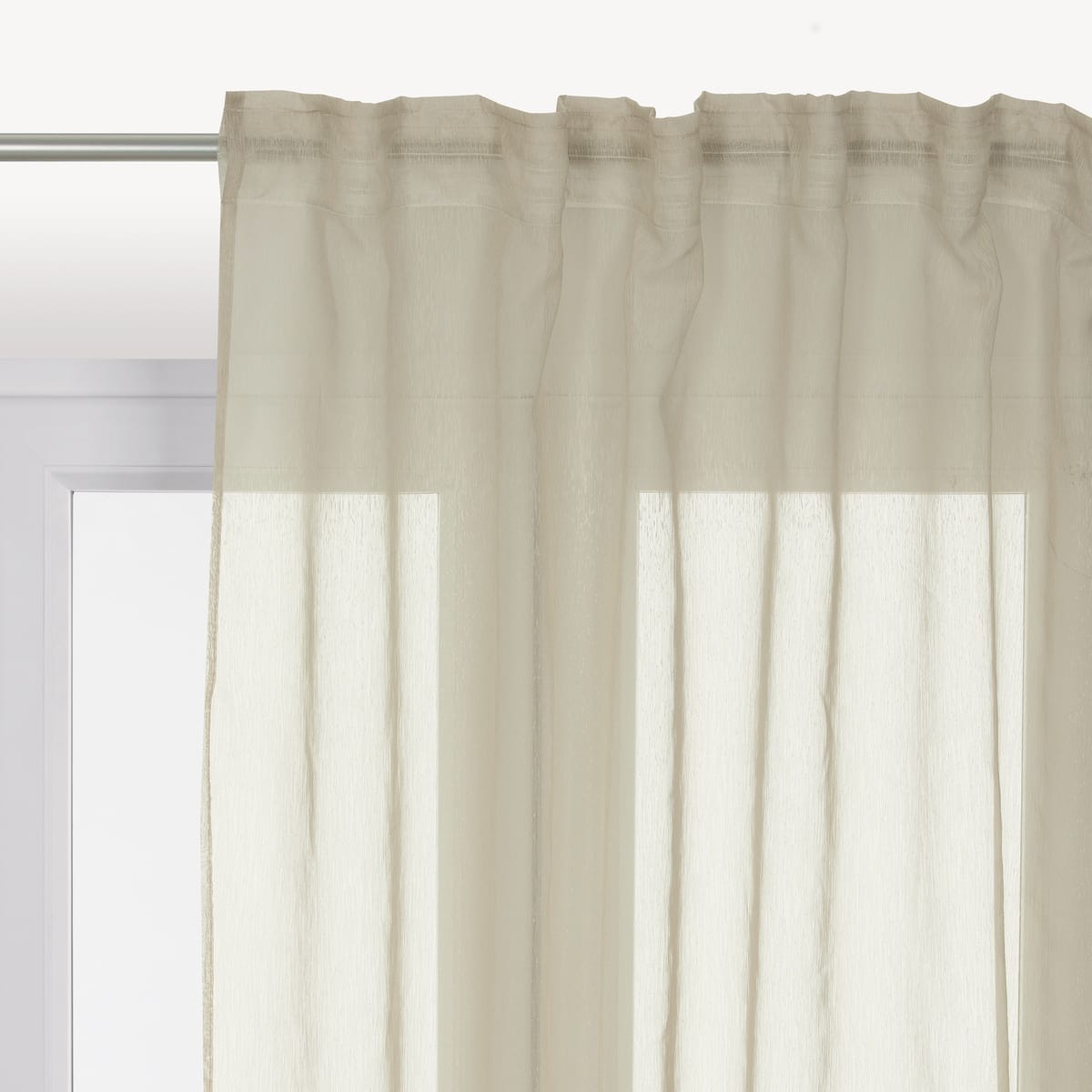 Bricocenter BEIGE SOFTY FILTER CURTAIN 200X280 CM WITH CONCEALED LOOP AND WEBBING