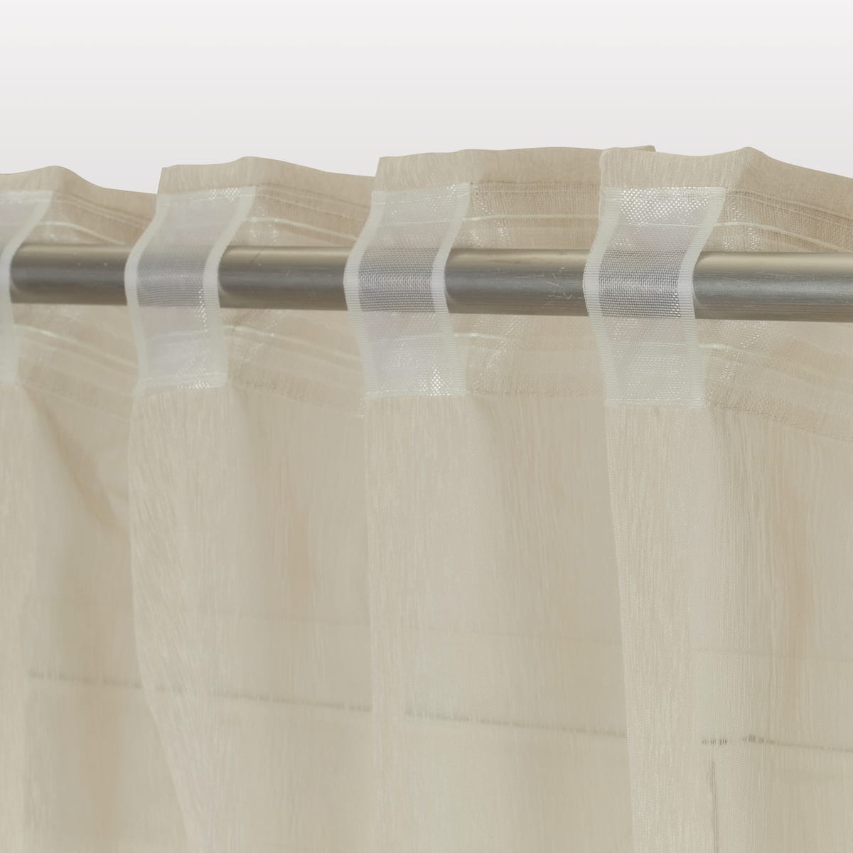 Bricocenter BEIGE SOFTY FILTER CURTAIN 200X280 CM WITH CONCEALED LOOP AND WEBBING