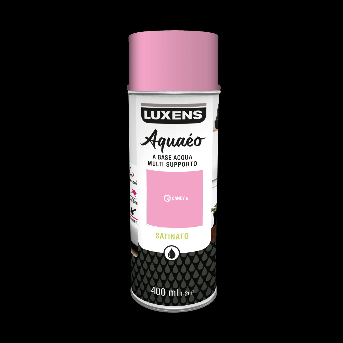 SPRAY PINK CANDY 6 SATIN WATER 400 ML LUXENS