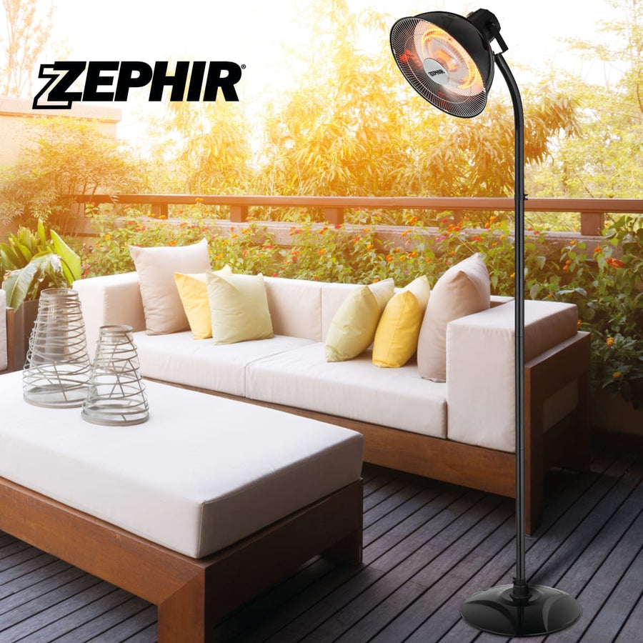 Bricocenter OUTDOOR HALOGEN HEATER POWER 1 / 2 KW ALUMINIUM BELL DIAM .42 CM IP 44