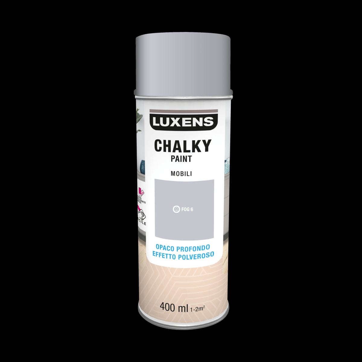 Bricocenter SPRAY CHALKY GRIGIO NEBBIA 6 400 ML LUXENS