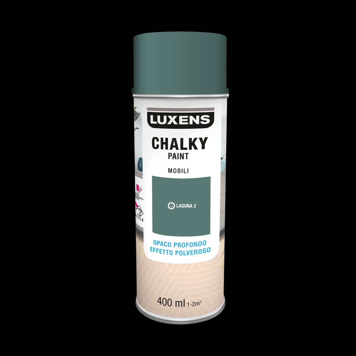 Bricocenter SPRAY CHALKY LAGUNA OPACO 400 ML  LUXENS