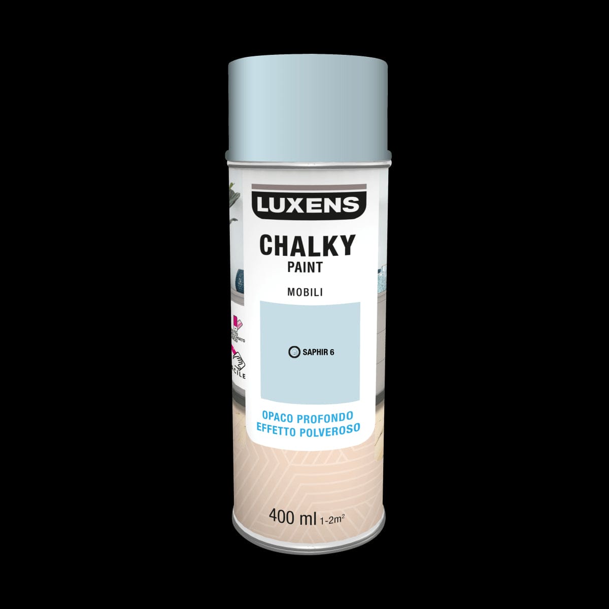 Bricocenter SPRAY CHALKY BLU  ZAFIRO OPACO 400 ML LUXENS