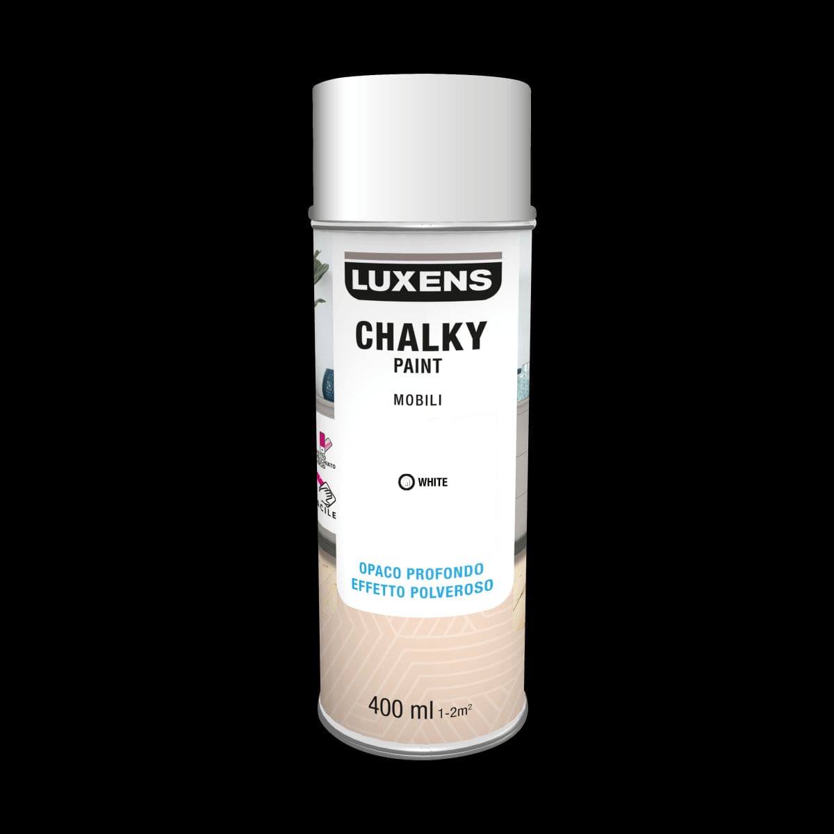 Bricocenter SPRAY CHALKY BIANCO OPACO 400 ML LUXENS