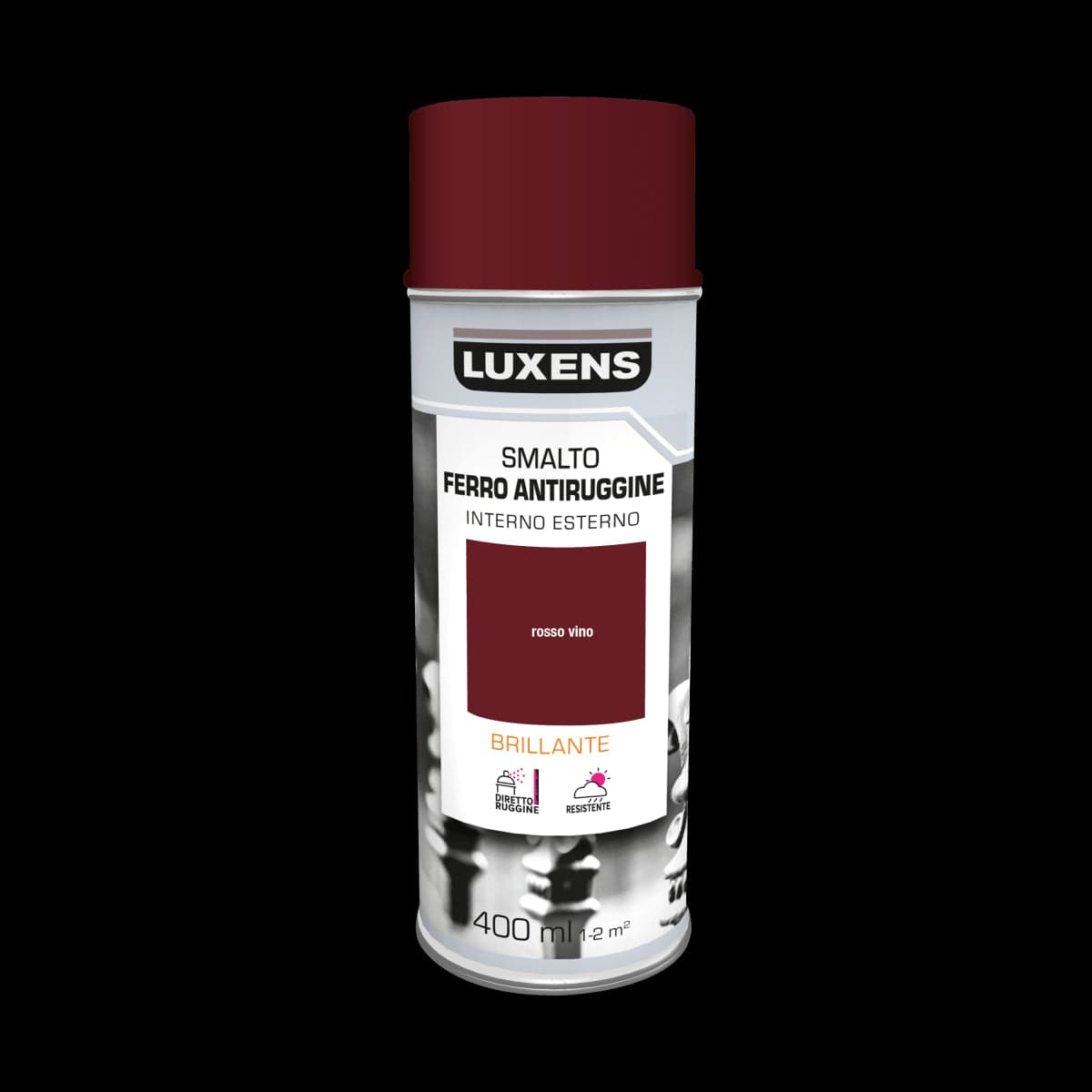 Bricocenter SPRAY ANTIRUGGINE ROSSO  LUCIDO 400 ML LUXENS