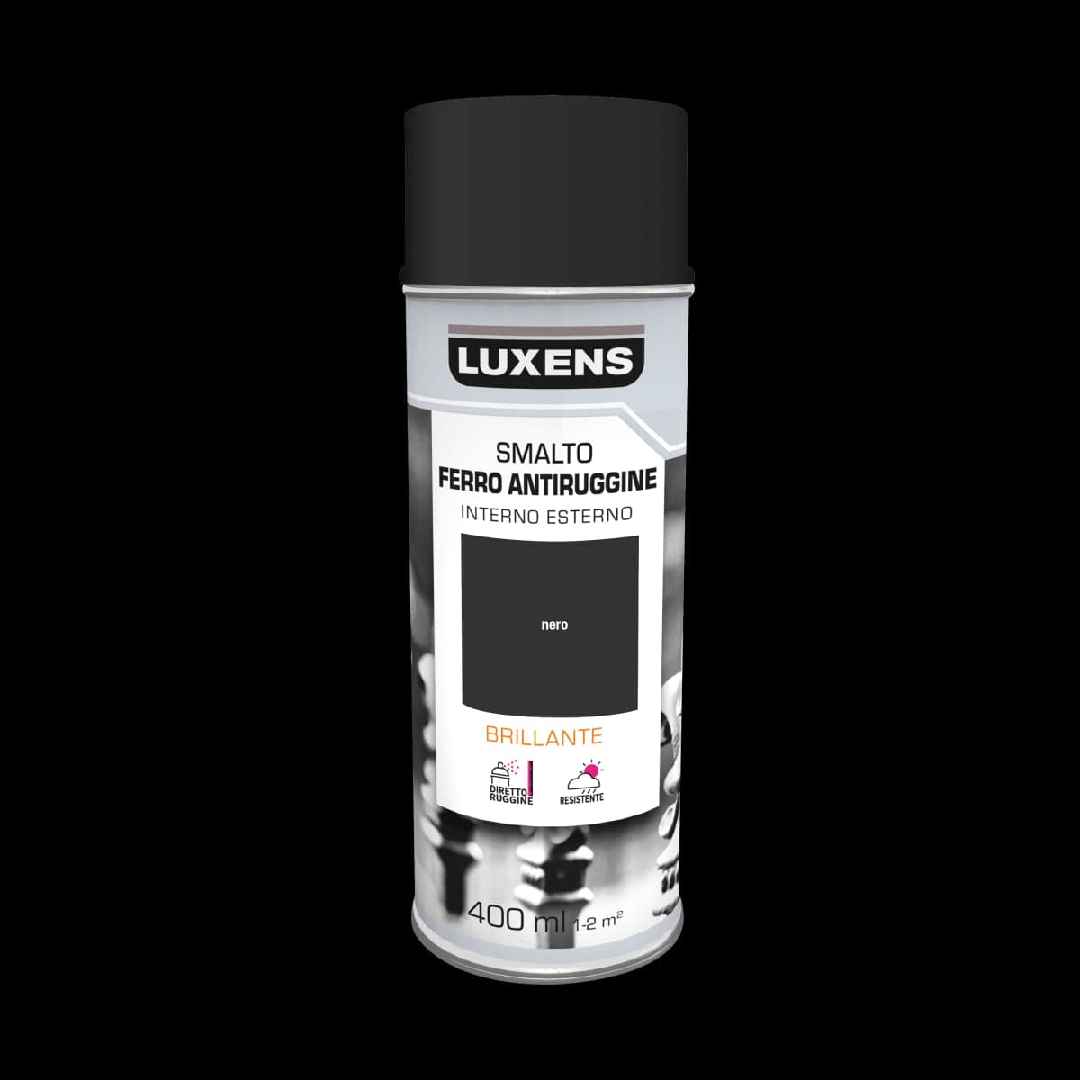 Bricocenter 400 ML LUXENS GLOSSY BLACK ANTI-RUST SPRAY
