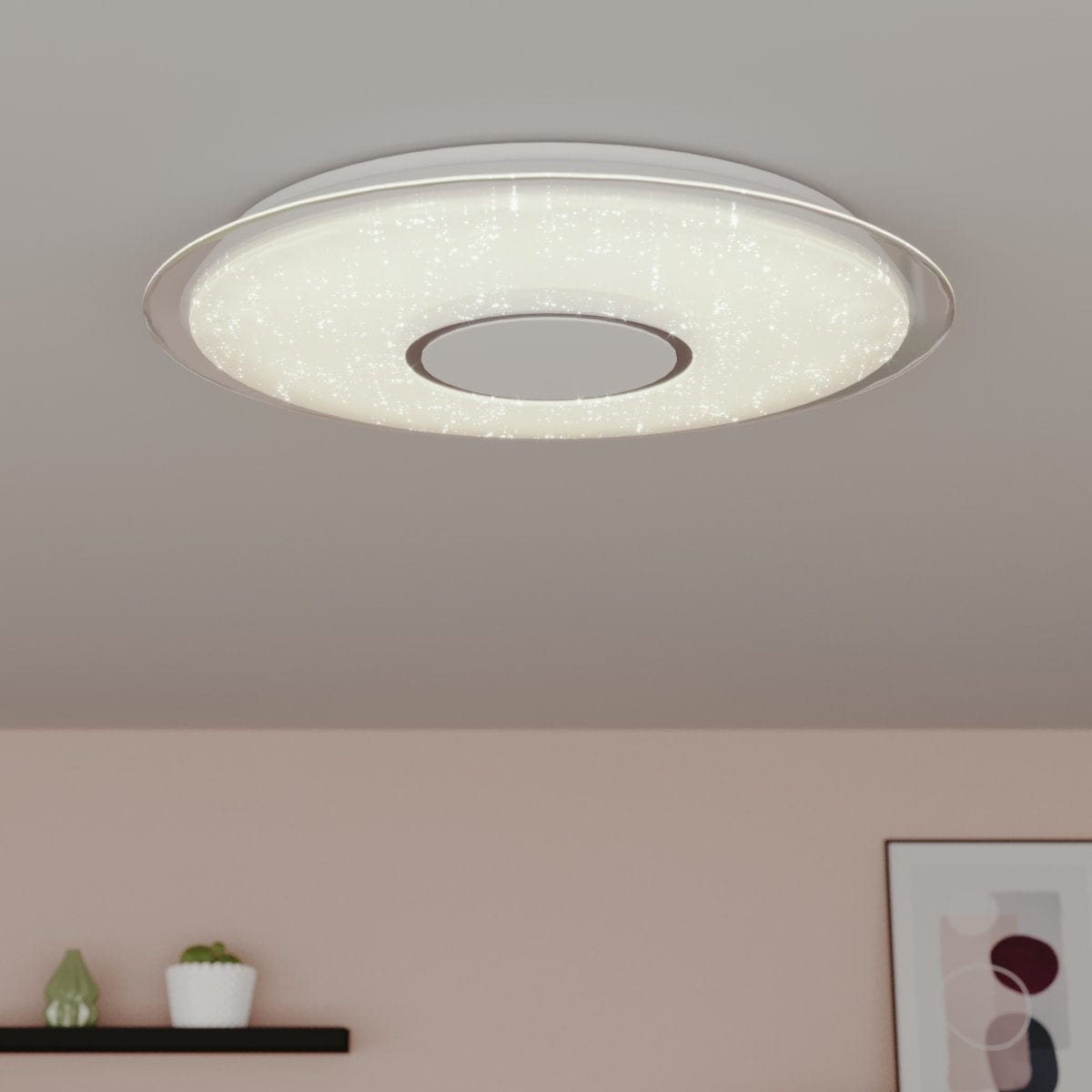 Bricocenter VIZZINI CEILING LIGHT WHITE D56 LED 40W CCT DIMMABLE