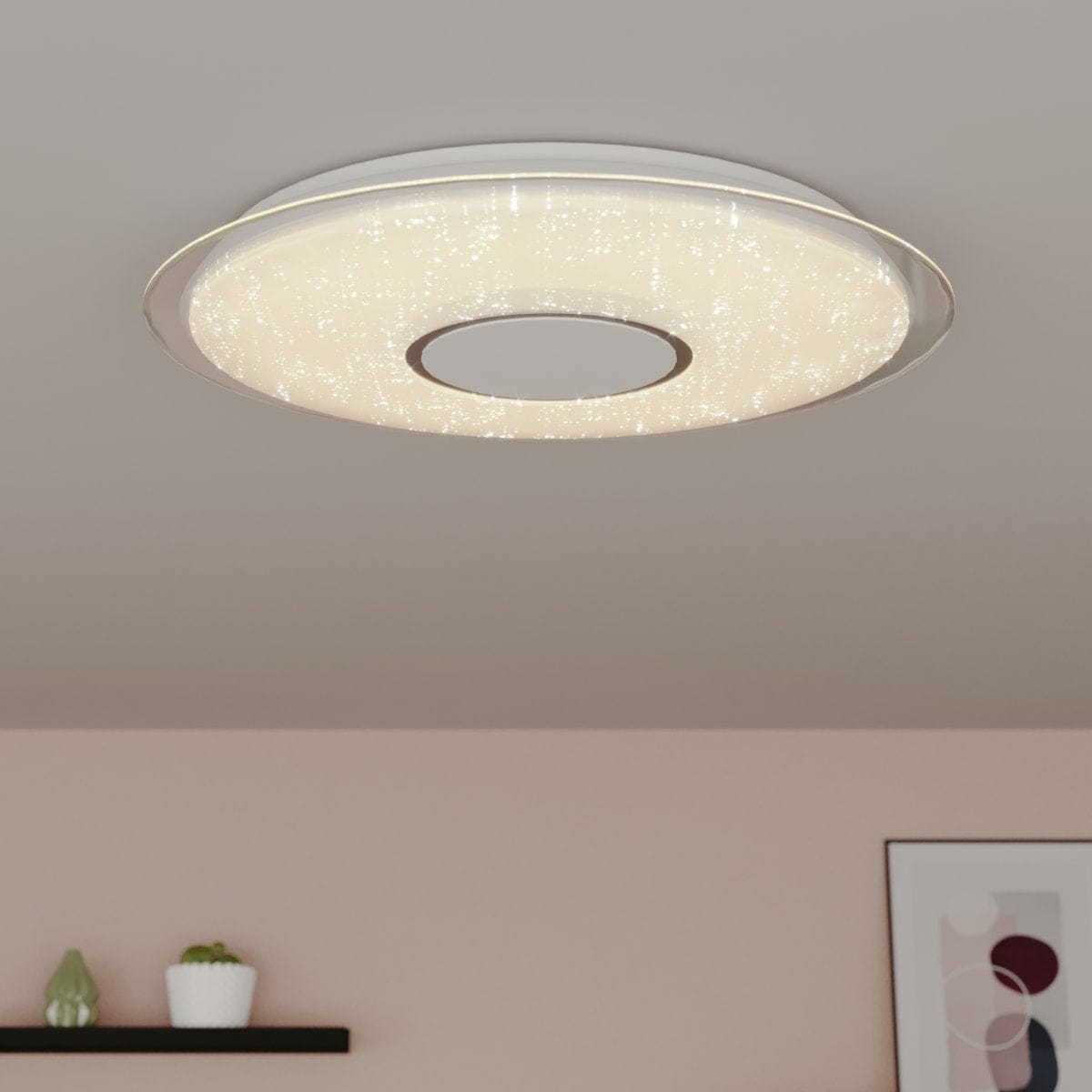 Bricocenter VIZZINI CEILING LIGHT WHITE D56 LED 40W CCT DIMMABLE