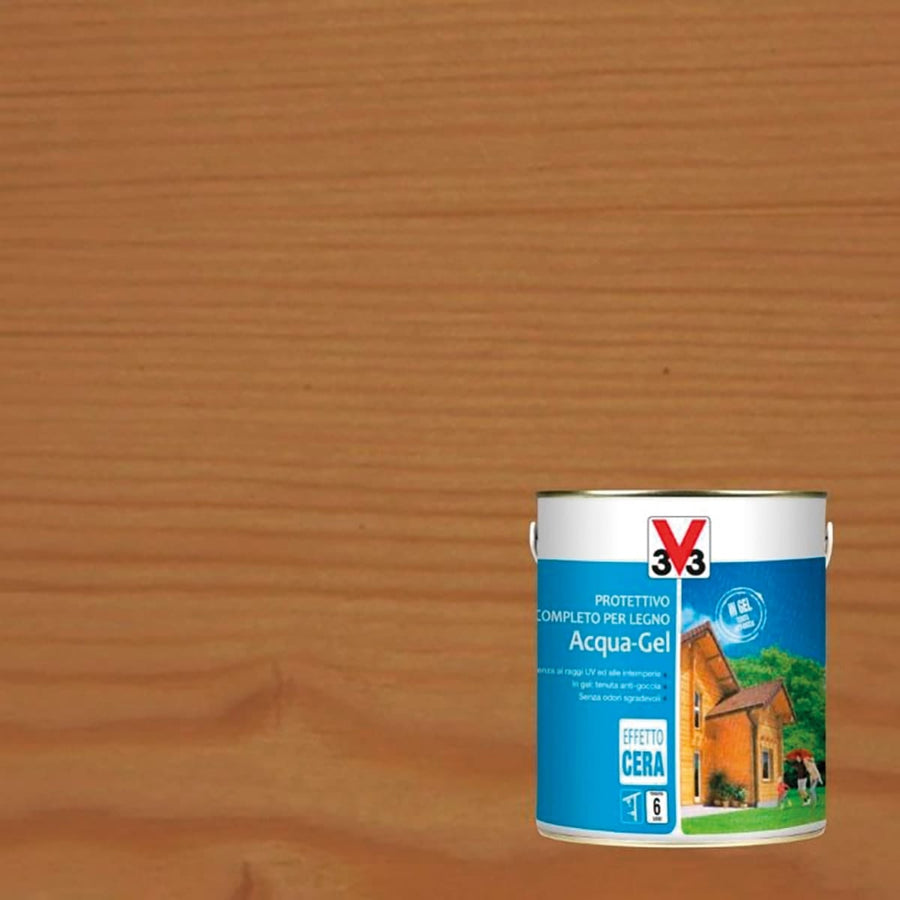 Bricocenter WOOD IMPREGNATING AGENT WATER GEL DARK WALNUT 2.5LT