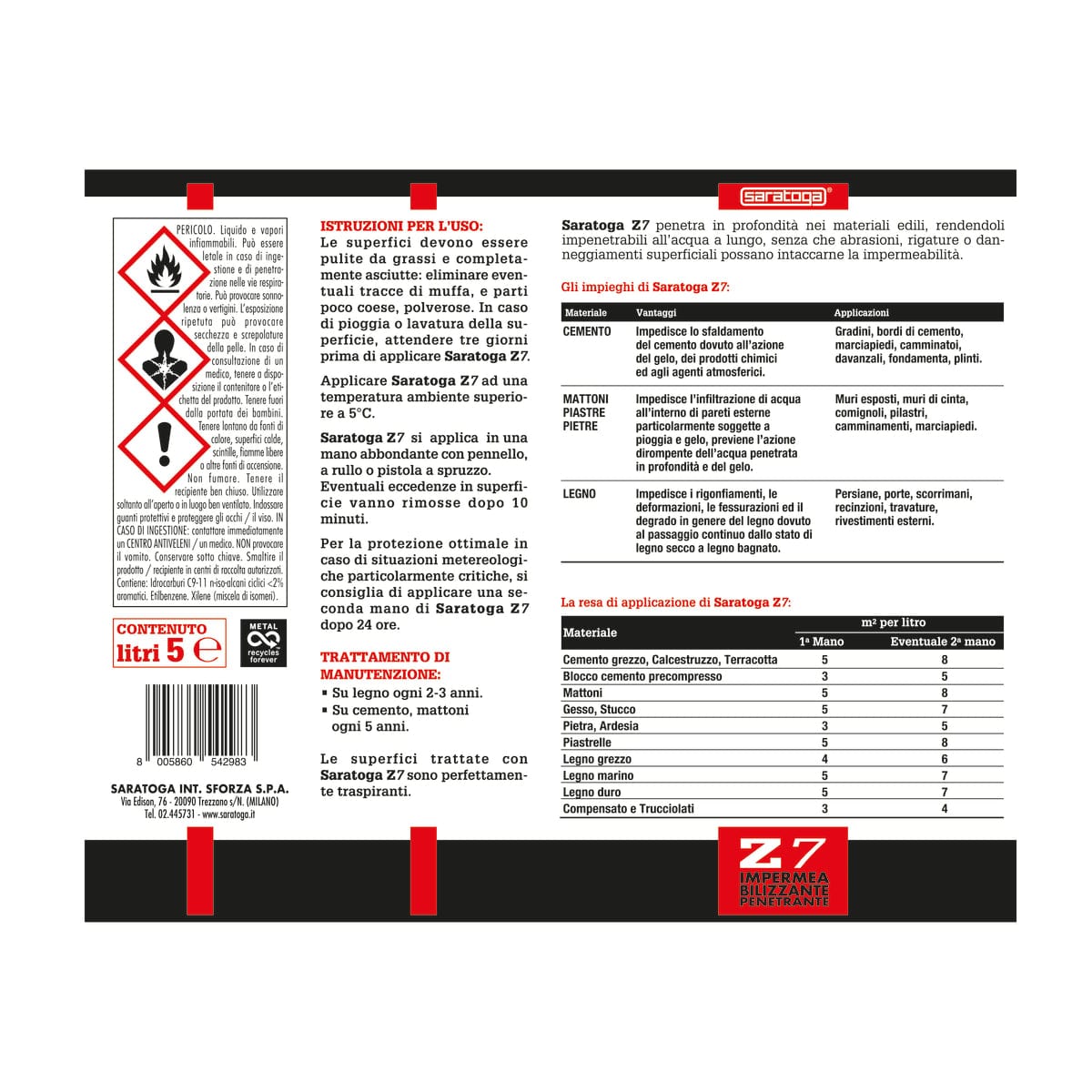 Bricocenter COLORLESS PENETRATING WATERPROOFING AGENT Z7 5LT