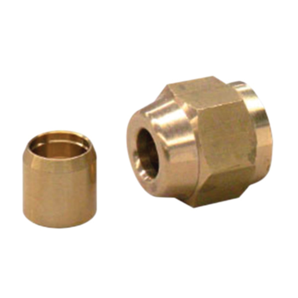1/4 INCH DIA SELF-FITTING UNION FOR COPPER PIPE AIR CONDITIONERS