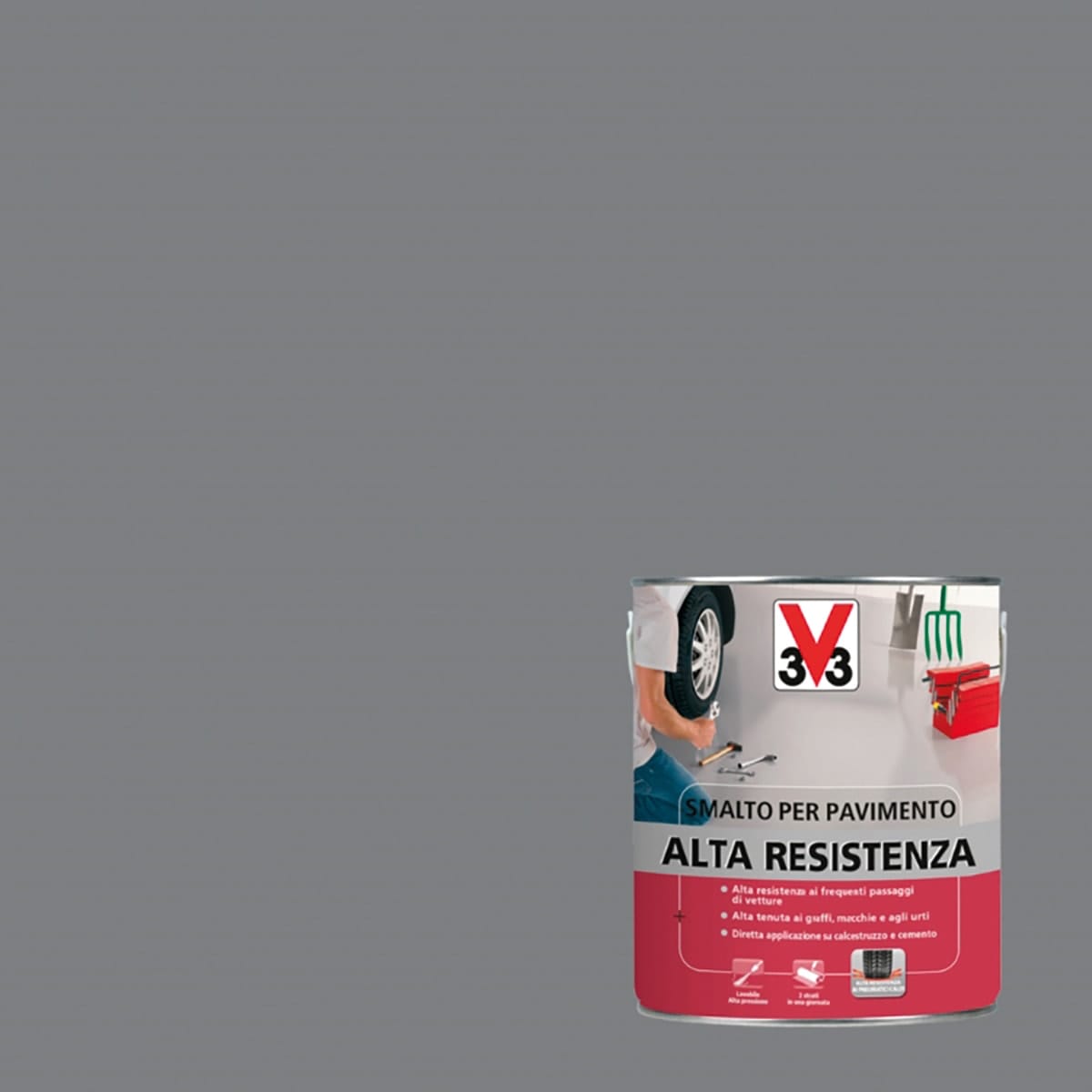 Bricocenter DARK GRAY GARAGE FLOOR ENAMEL 2.5 LT