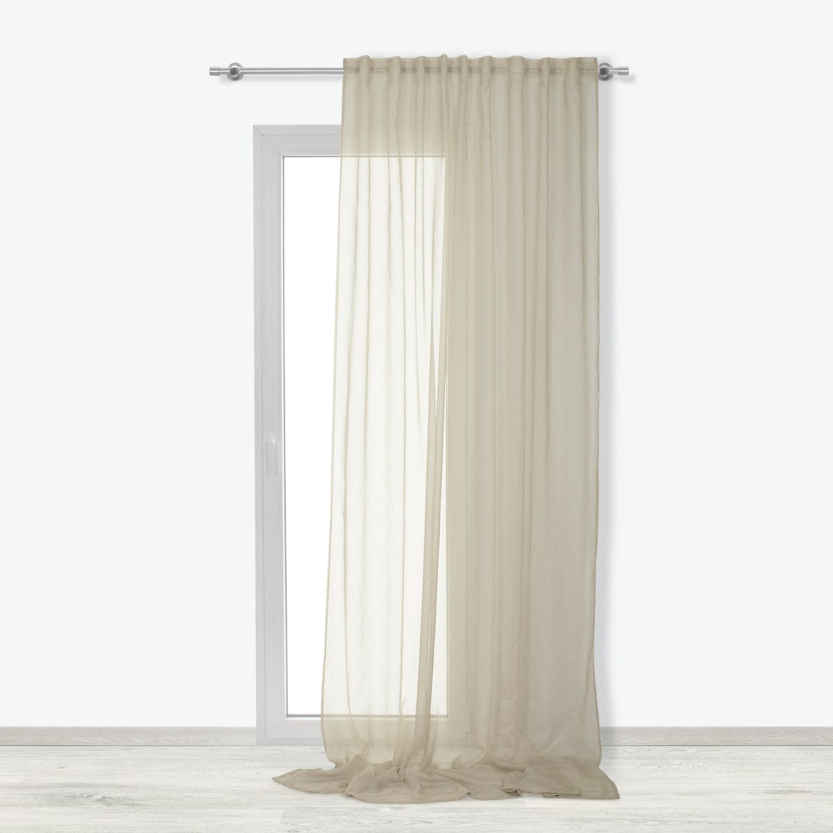 Bricocenter BEIGE SOFTY FILTER CURTAIN 200X280 CM WITH CONCEALED LOOP AND WEBBING