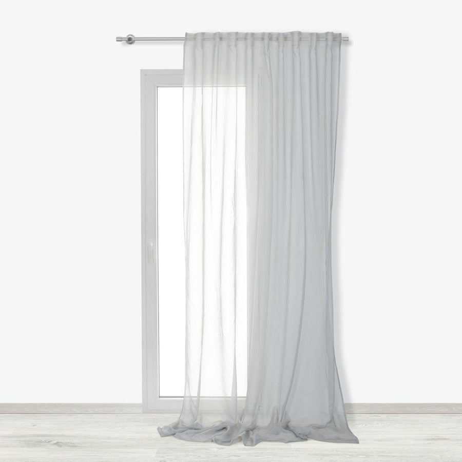 Bricocenter SOFTY GREY FILTER CURTAIN 200X280 CM WITH CONCEALED LOOP AND WEBBING