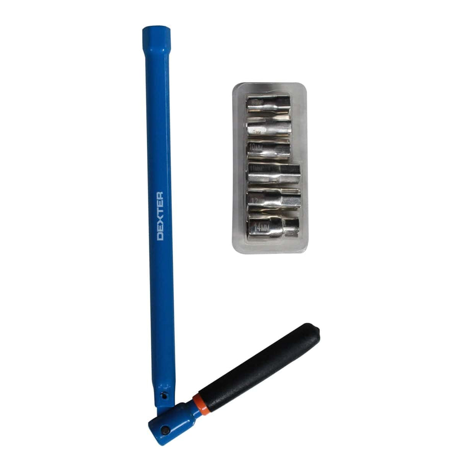 Bricocenter DEXTER TELESCOPIC WASHBASIN SPANNER FOR FLAT NUT SIZES 8.10.12.13.14MM - 3/8 1/4