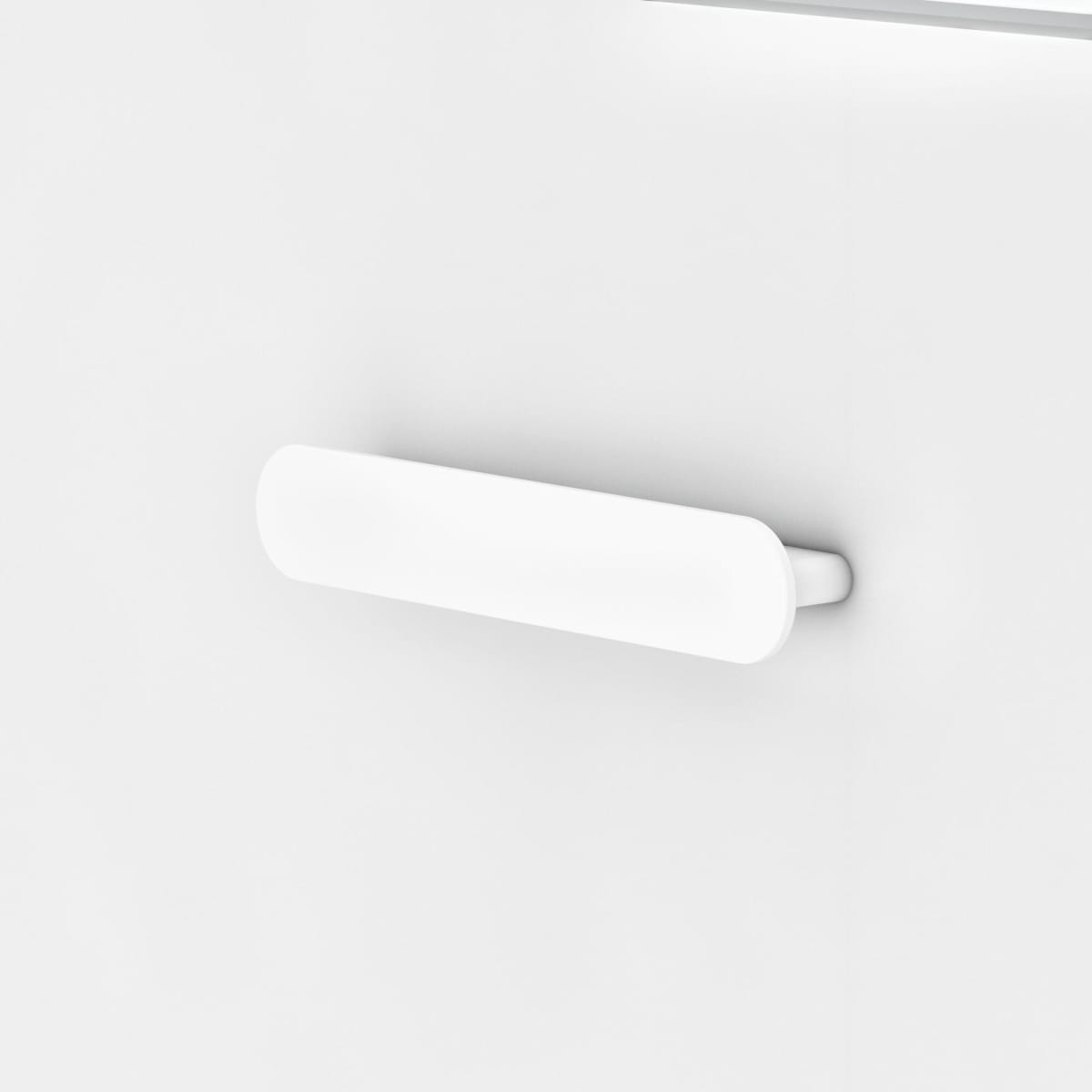 Bricocenter BASE MOBILE EASY 2 CASSETTI CM. L70XP40X79,5H BIANCO OPACO CON PIEDINI