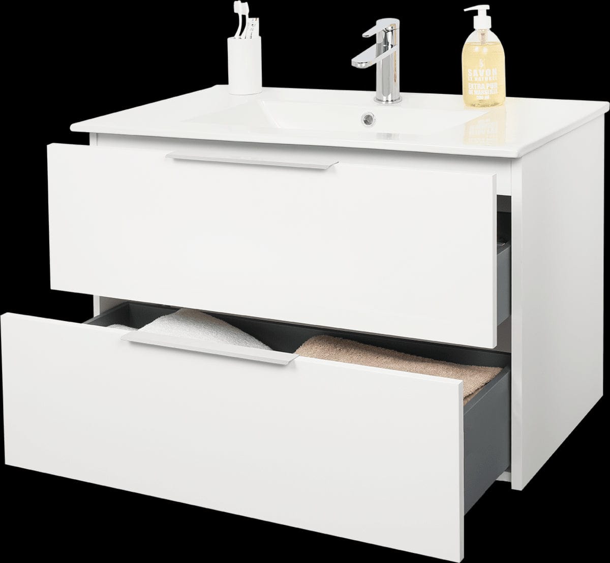 Bricocenter ESSENTIAL BASE UNIT 2 DRAWERS L 60CM H 53CM WHITE
