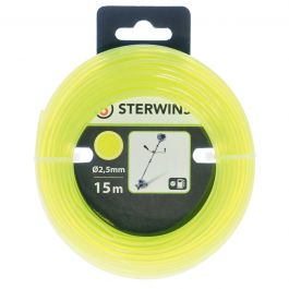 ROUND NYLON WIRE FOR BRUSHCUTTER 2.5MM X15MT