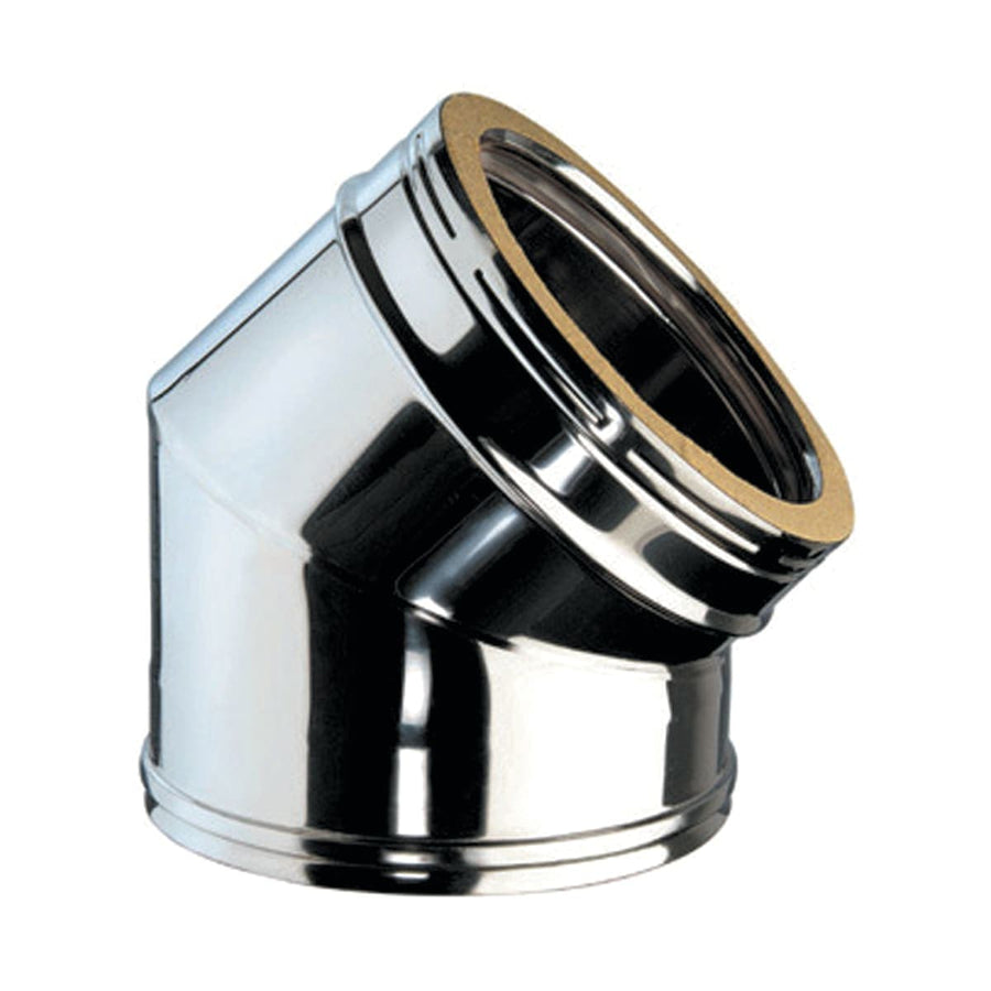 Bricocenter 45 DEGREE DIA80 MM INSULATED STAINLESS STEEL BEND