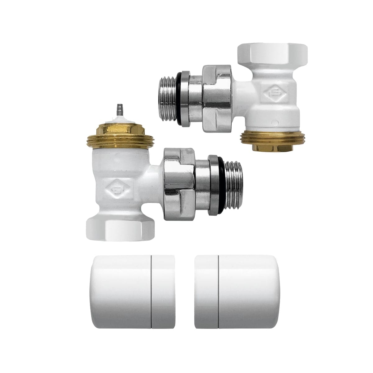 Bricocenter DE LONGHI WHITE VALVE + LOCKSHIELD KIT