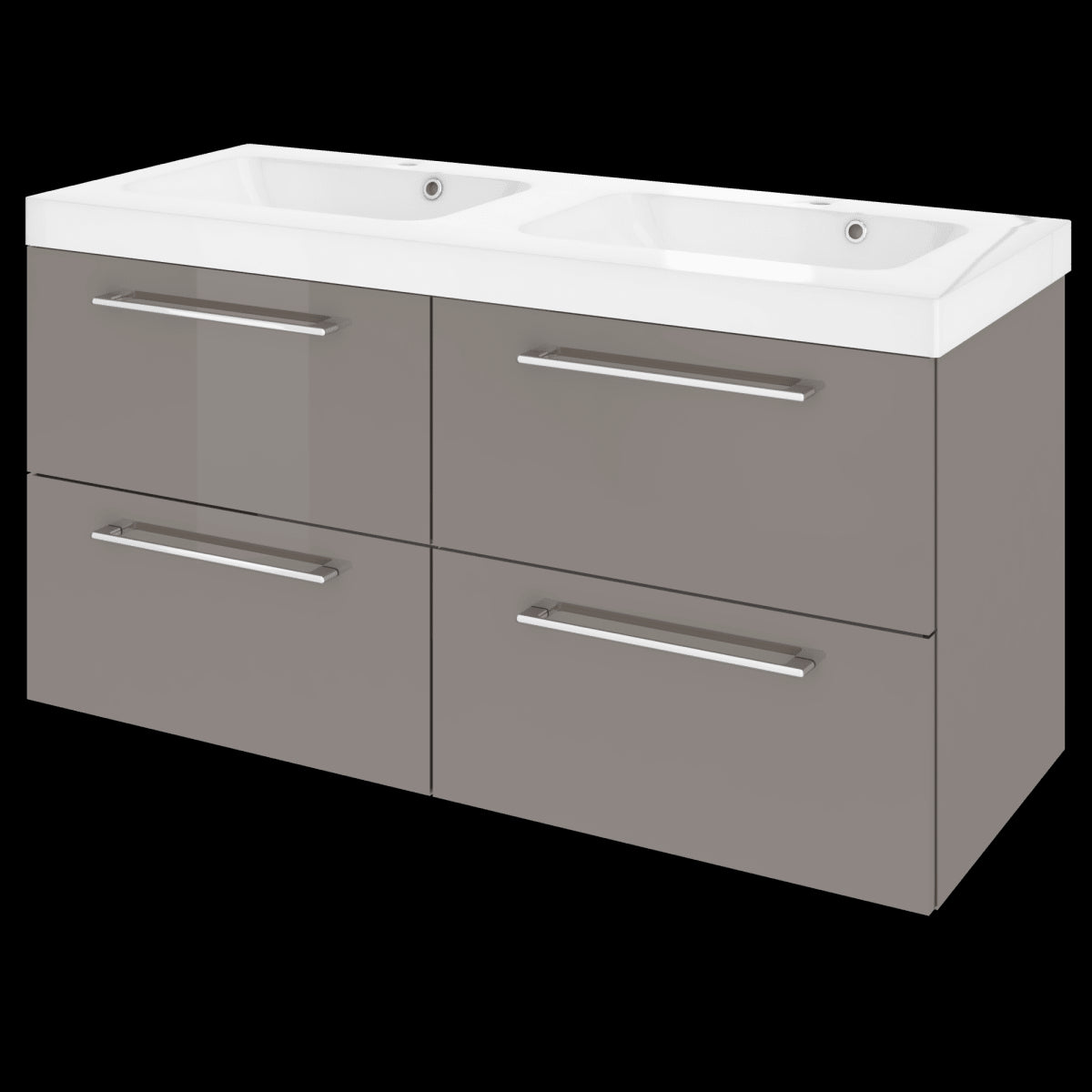 2 VASC REMIX CERAMIC WASHBASIN 121X48.5X14