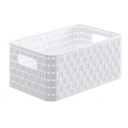 COUNTRY BASKET A5 28X18,5X12,6 CM WHITE