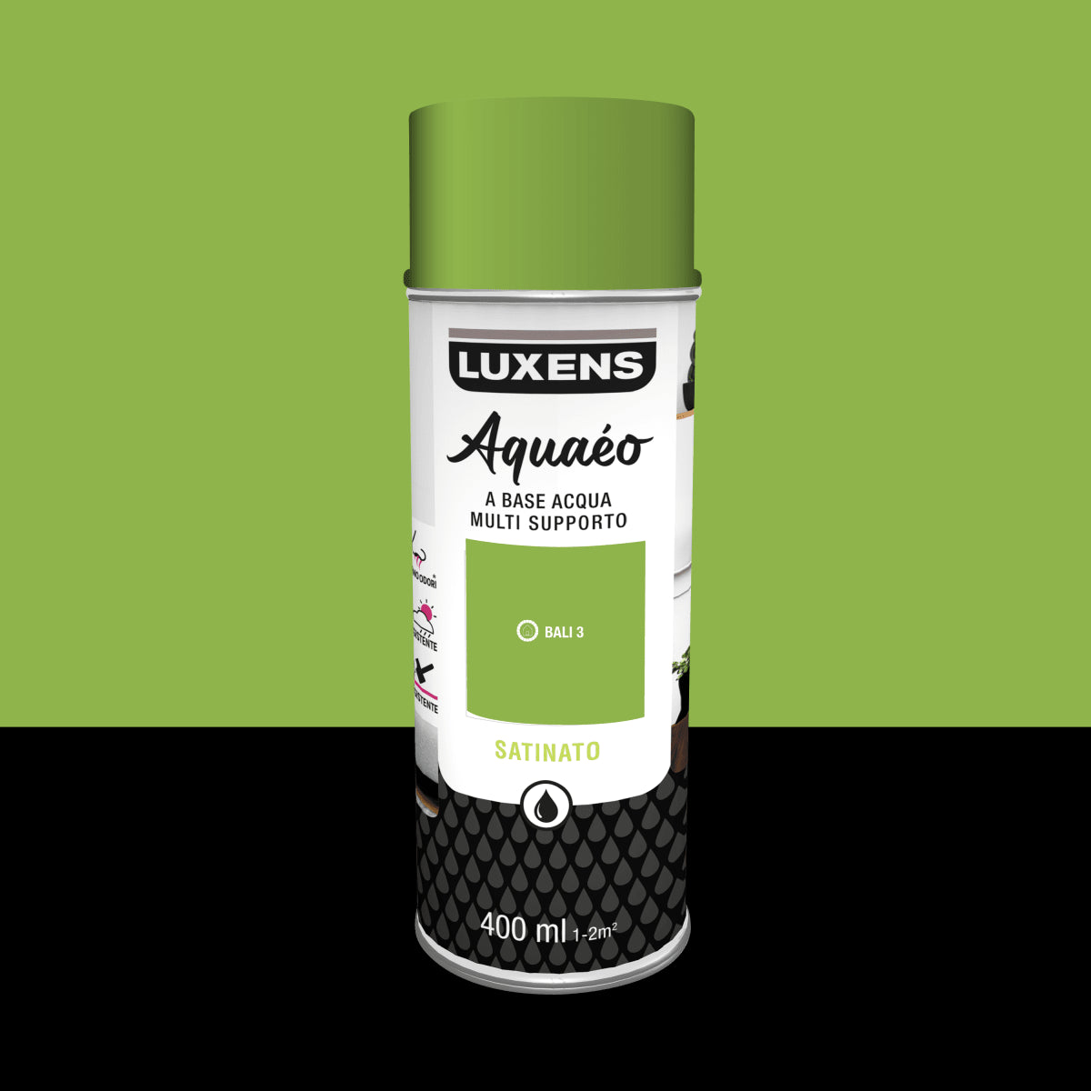 SPRAY APPLE GREEN 4 SATIN WATER 400 ML LUXENS