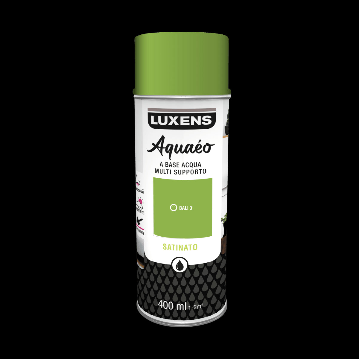 SPRAY APPLE GREEN 4 SATIN WATER 400 ML LUXENS