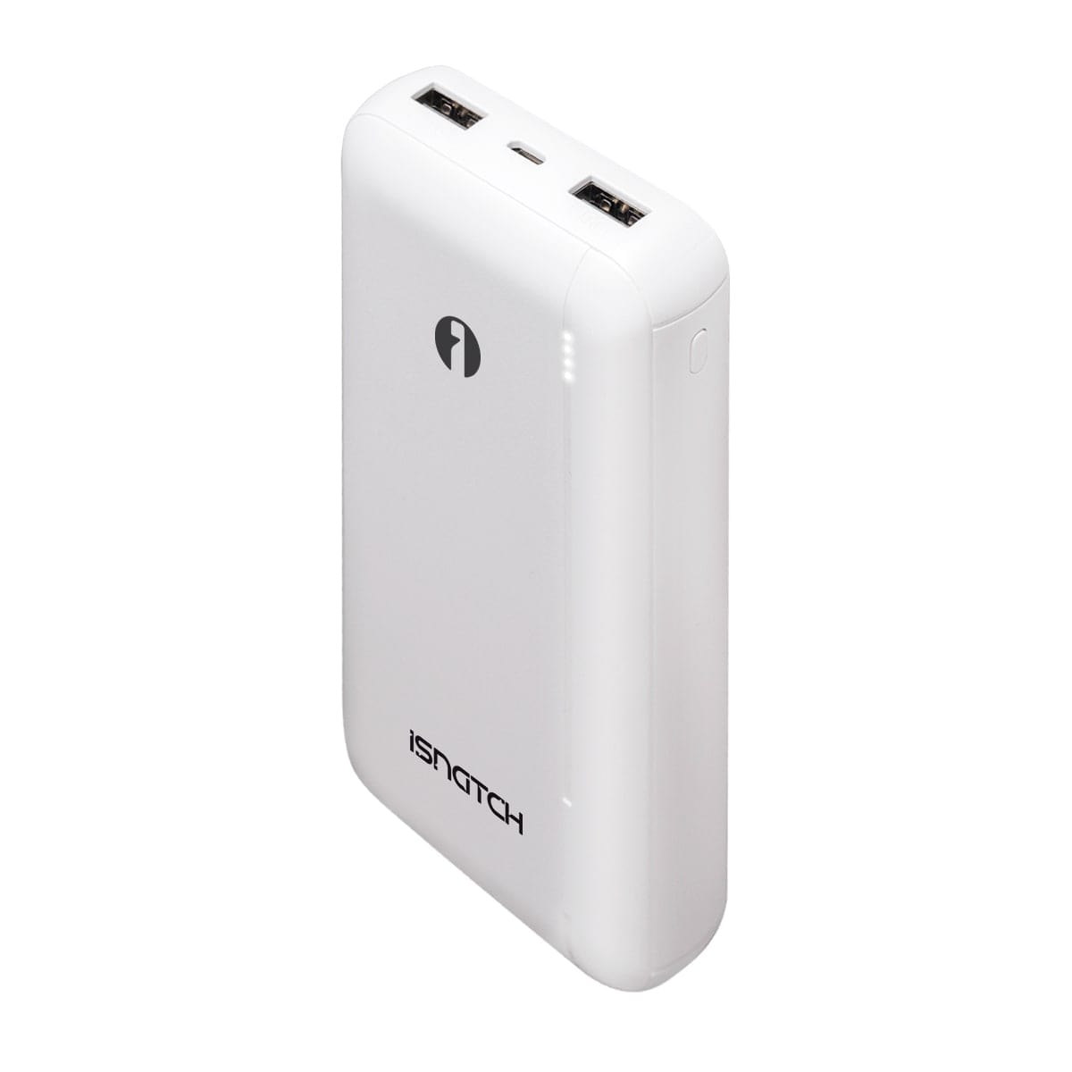 Bricocenter POWER BANK 20000MAH 2 USBA+1 TYPEC ABS WHITE ISNATCH