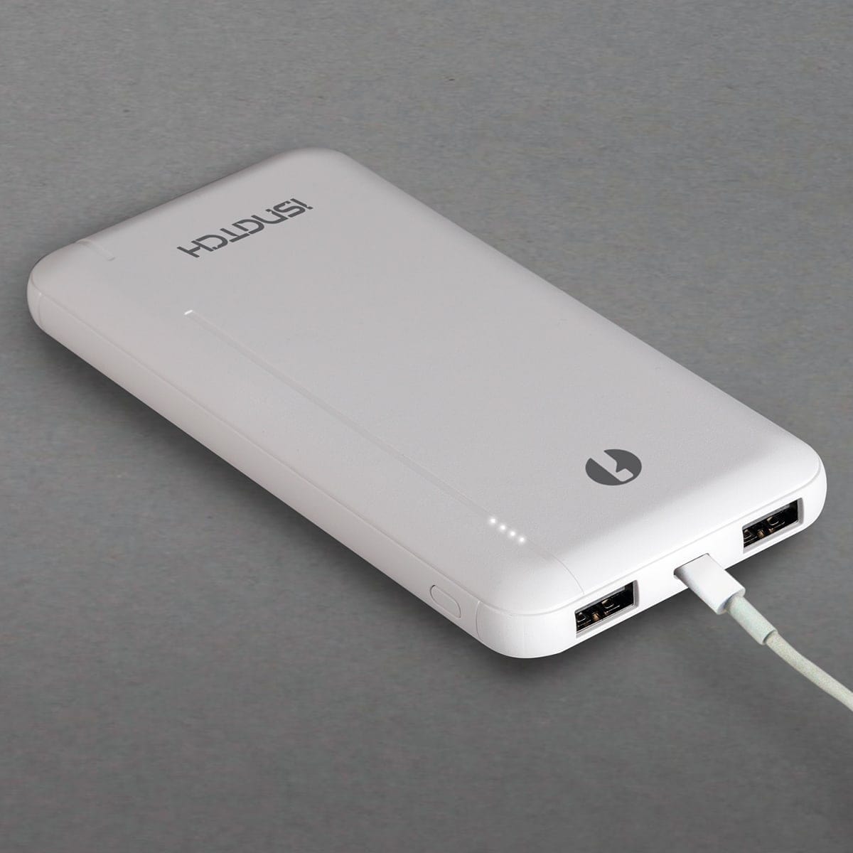 Bricocenter POWER BANK 20000MAH 2 USBA+1 TYPEC ABS WHITE ISNATCH