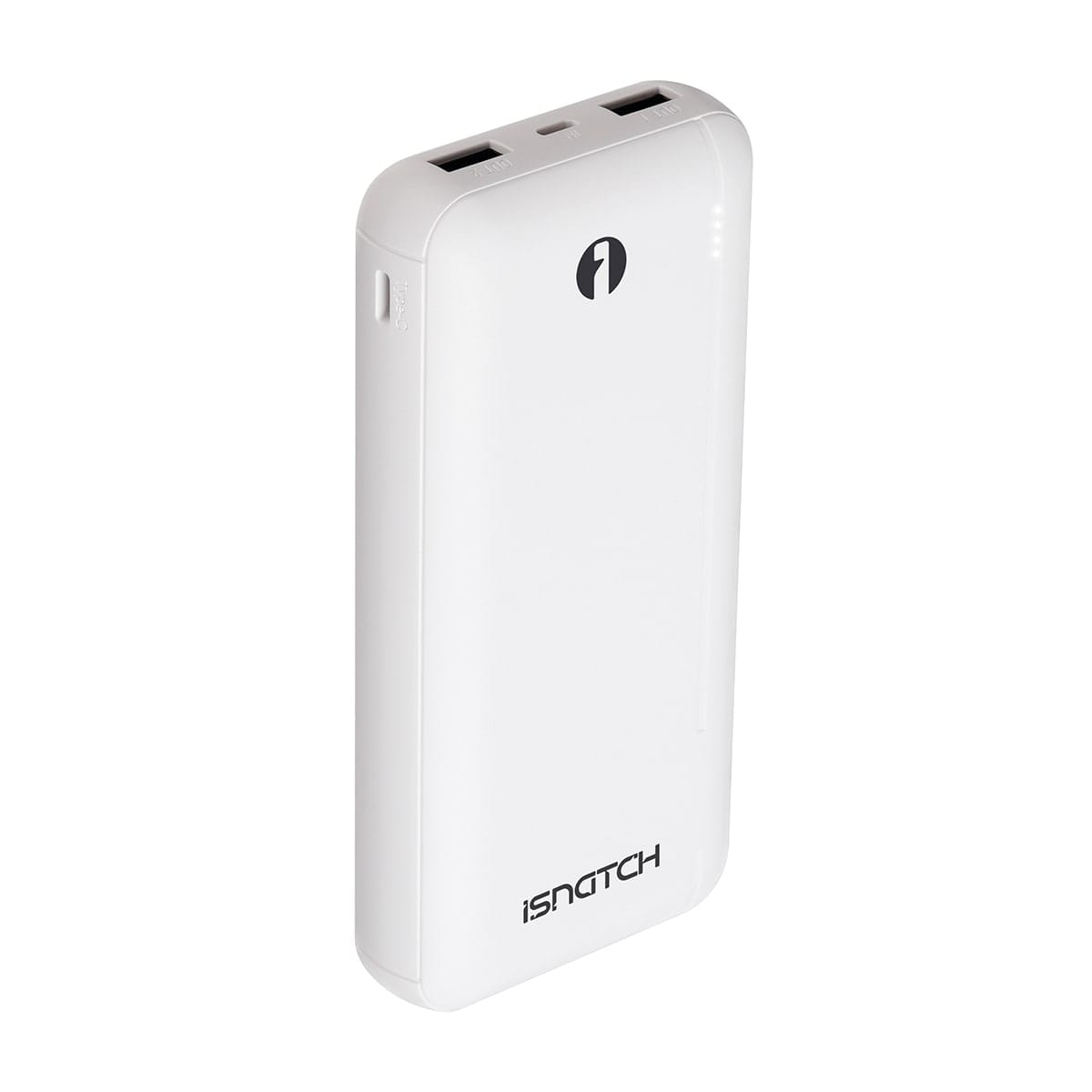 Bricocenter POWER BANK 20000MAH 2 USBA+1 TYPEC ABS WHITE ISNATCH