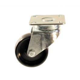 80 MM DIAMETER POLYPROPYLENE SWIVEL WHEEL WITH PLATE