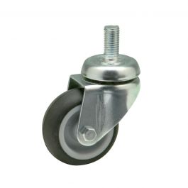 SWIVEL WHEEL DIAMETER 60 MM GALVANISED SUPPORT WITH THREADED PIN
