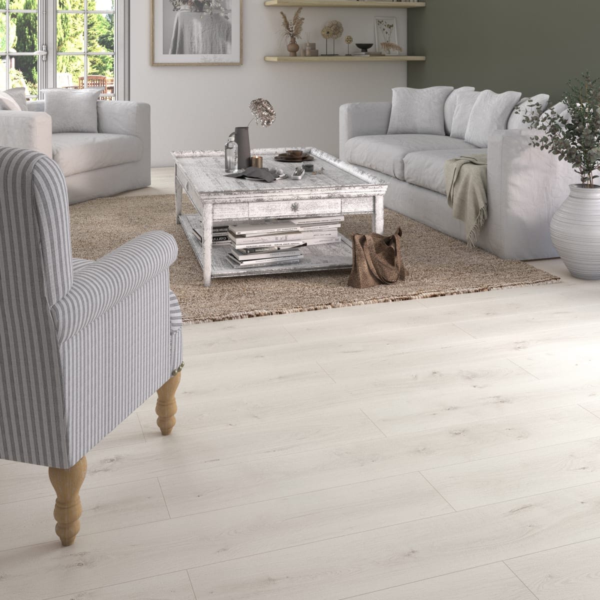 Bricocenter LAMINATE NISBET 8/32 1.99SQM STRONG WHITE