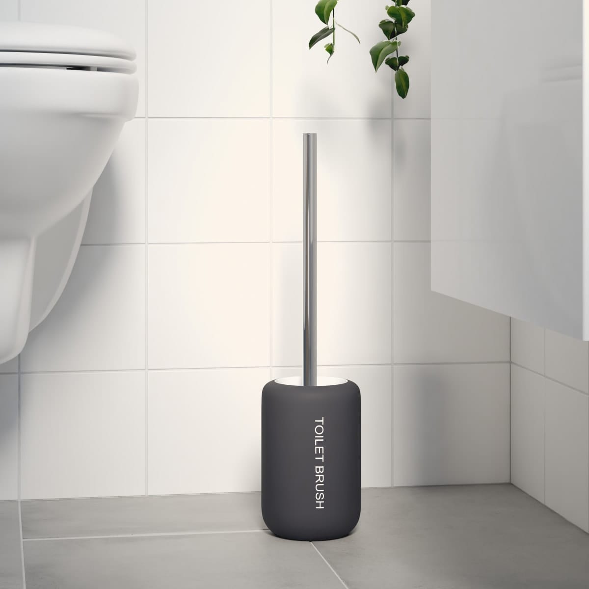 Bricocenter COUNTERTOP TOILET BRUSH HOLDER REMIX MOON 1 - SENSEA