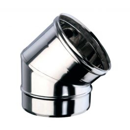 STAINLESS STEEL 45 DEGREE BEND DIA100 MM