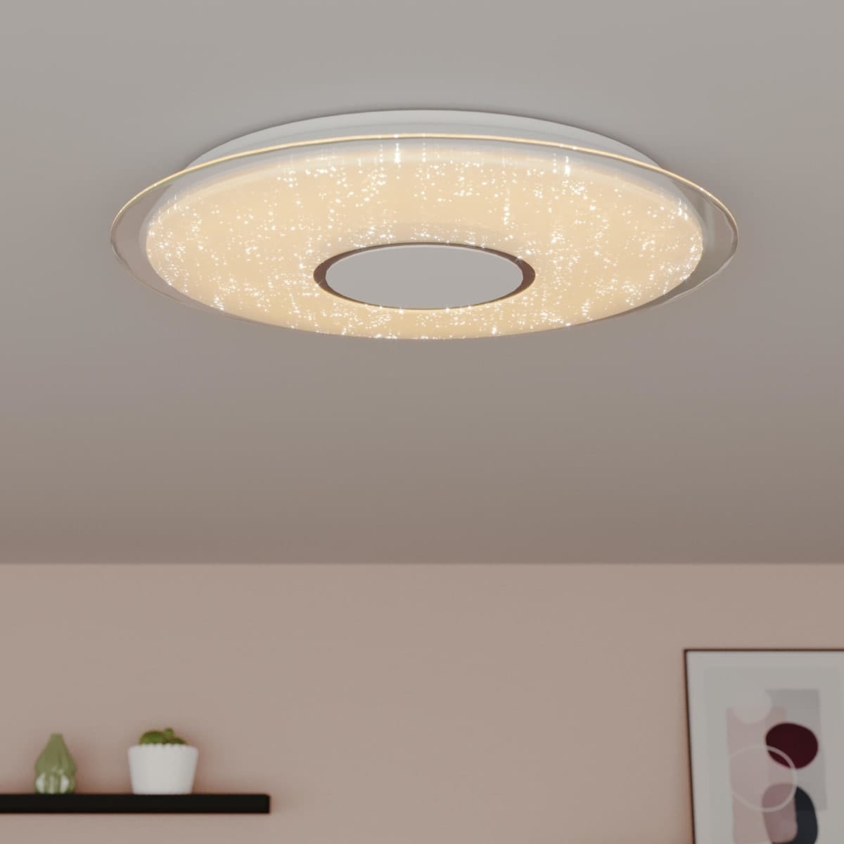 Bricocenter VIZZINI CEILING LIGHT WHITE D56 LED 40W CCT DIMMABLE