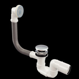 BASIN TRAP WITH OVERFLOW CLICK CLACK CAP DIAM. 70 MM