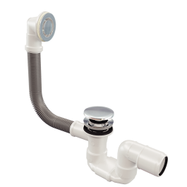 BASIN TRAP WITH OVERFLOW CLICK CLACK CAP DIAM. 70 MM