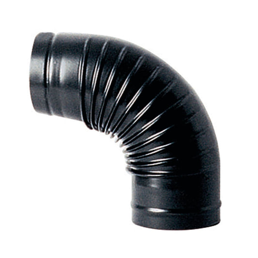 Bricocenter CURVA LEGNA SPESSORE 0.5MM 90 GRADI DIA 130 MM  NERO