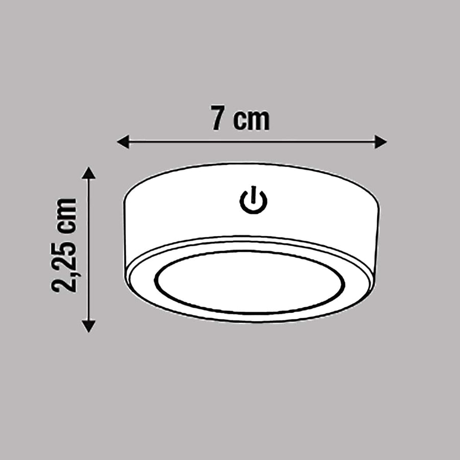 Bricocenter PUNTO LUCE LAKAO PLASTIC WHITE D7 CM LED 210LM NATURAL LIGHT WITH USB