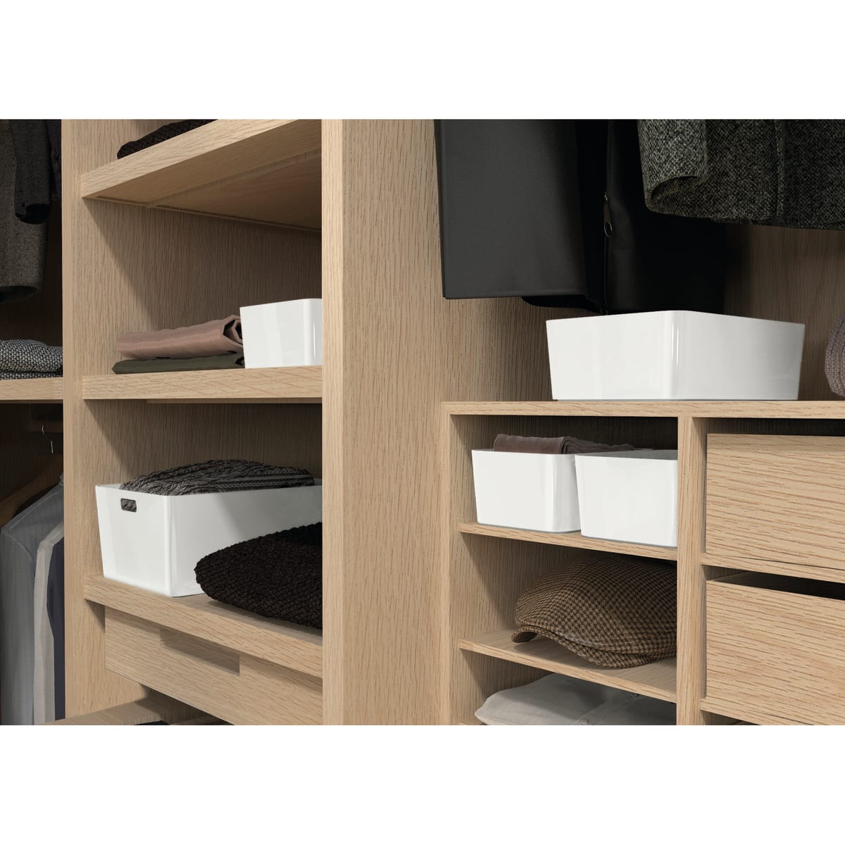 R-Box L storage box, 10-litre, with lid, D33 x L24 x H14 cm