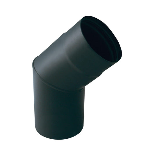 Bricocenter CURVA ACCIAIO LEGNA SPESSORE 2MM 45 GRADI DIA 150 MM NERO