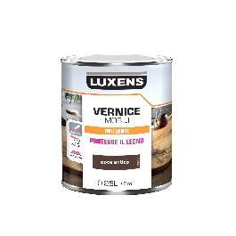 WOOD VARNISH ANTIQUE WALNUT GLOSS 0.25 L LUXENS