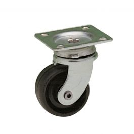 26 MM DIAMETER POLYPROPYLENE SWIVEL WHEEL WITH PLATE