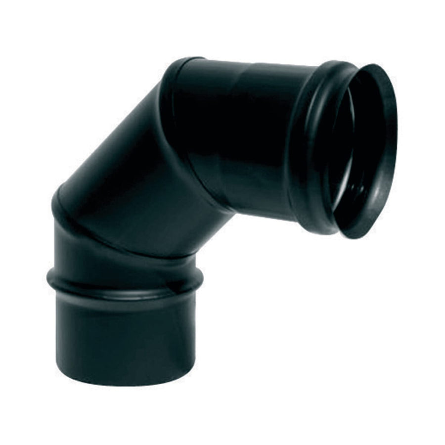 Bricocenter CURVE ENAMELLED PELLET THICKNESS 0.8MM 90 DEGREES DIA80 BLACK
