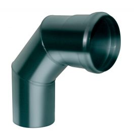 STEEL PELLET BEND 1.2 MM 90 DEGREES DIA100 MM BLACK